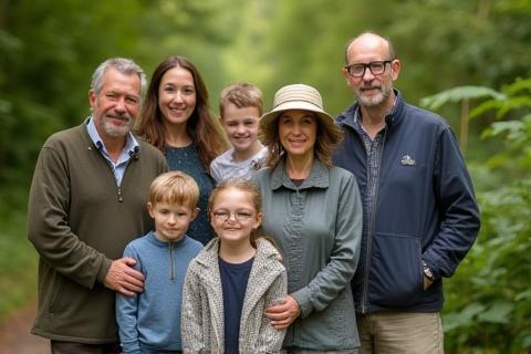 Het team van Groen Afscheid begeleidt familie in de natuur