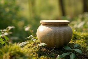 Urn in natuurlijke omgeving